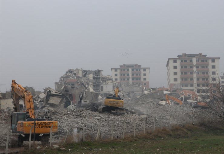 Kahramanmaraş'ta ağır hasarlı binaların yıkım oranı yüzde 85'e ulaştı