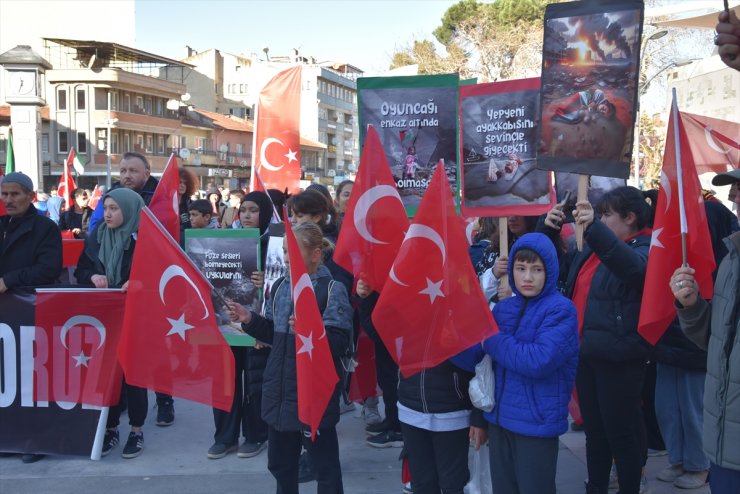 Bursa ve çevre illerde teröre tepki, Gazze'ye destek yürüyüşleri yapıldı