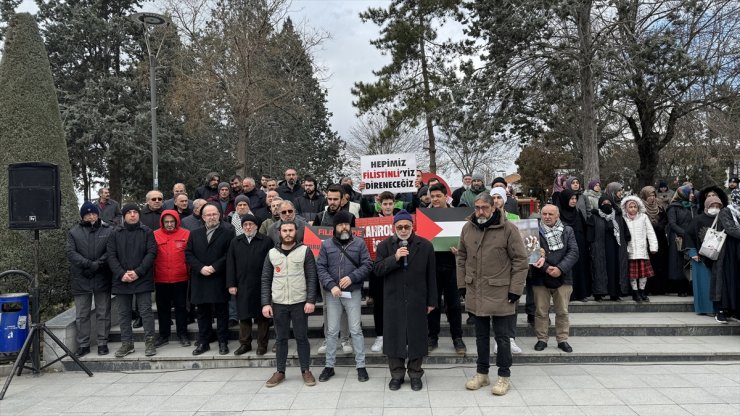 Çorum'da "Gazze için acil ateşkes" etkinliği düzenlendi