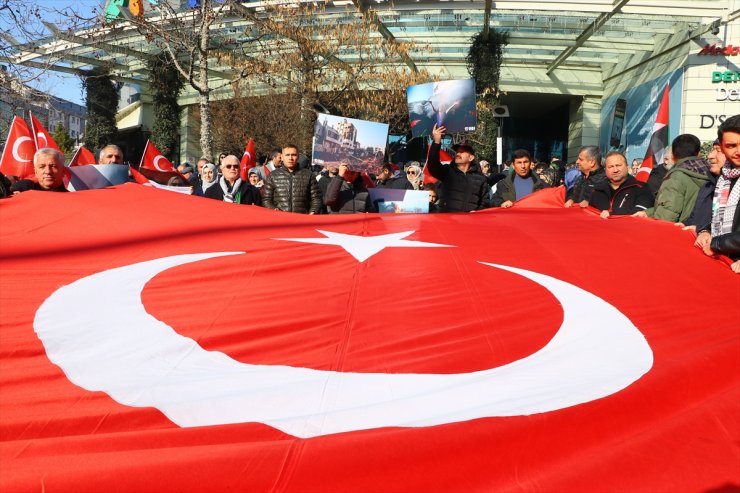 Trakya'da İsrail'in Gazze'ye yönelik saldırıları ve terör protesto edildi