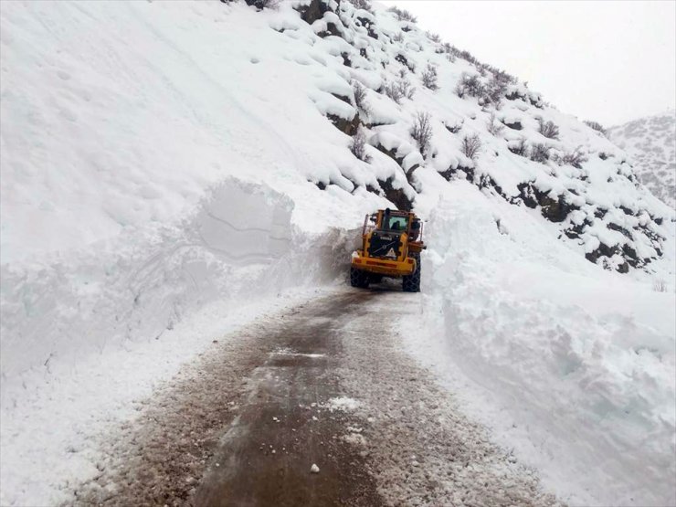 Hakkari'de 2 köyün yolu çığ nedeniyle kapandı