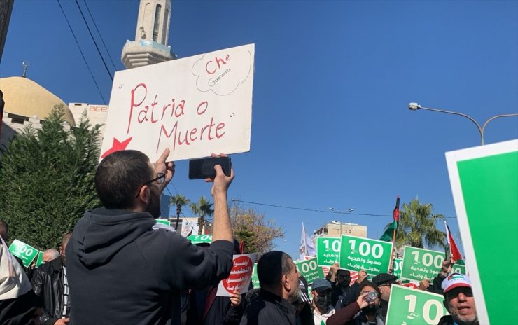 Ürdün'de Gazze ile dayanışma gösterisi