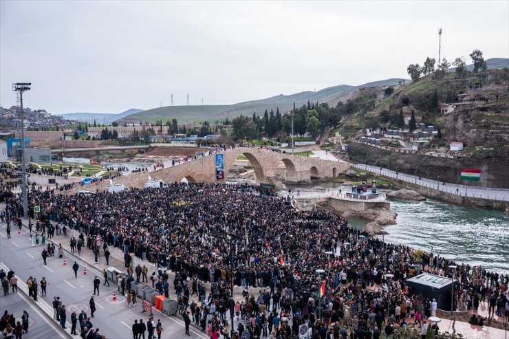 Irak'ın Duhok kentinde İran’ın Erbil’e saldırısı protesto edildi