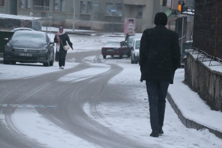 Erzurum, Ardahan ve Kars'ta kar etkili oldu