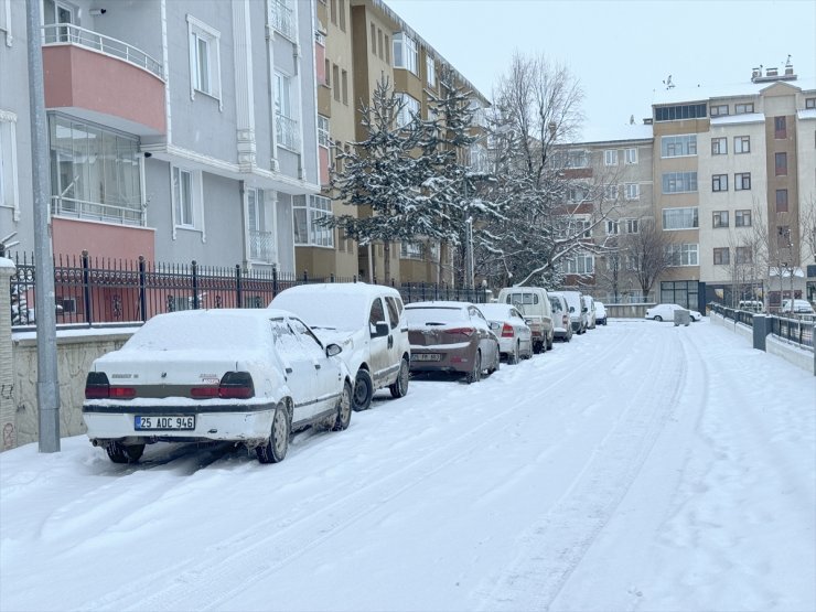 Erzurum, Ardahan ve Kars'ta kar yağışı etkisini sürdürüyor