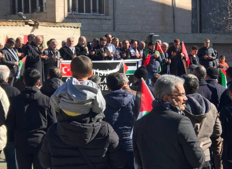 Adıyaman'da İsrail'in Gazze'ye yönelik saldırıları protesto edildi