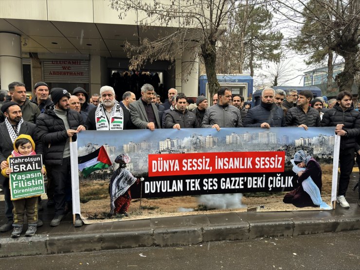 Şırnak ve Bingöl'de İsrail'in Gazze'ye saldırıları protesto edildi