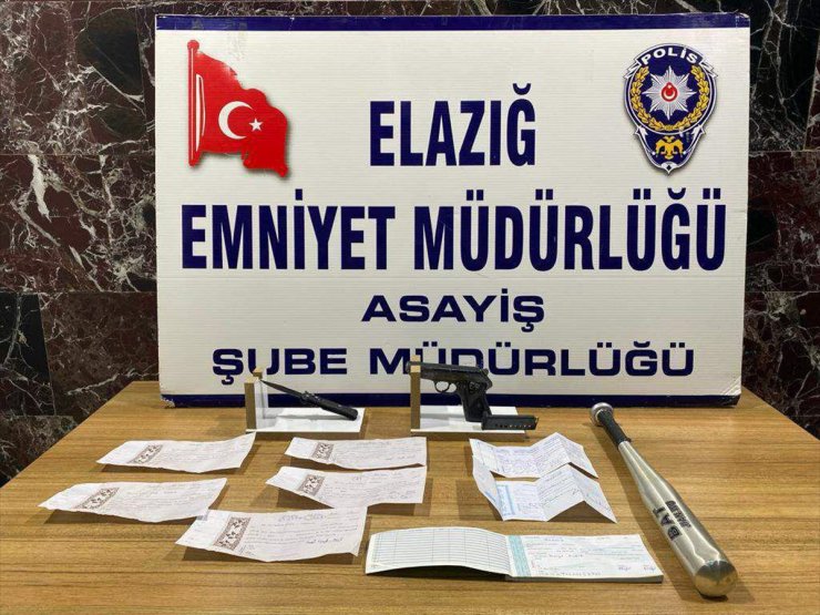 Elazığ'da asayiş operasyonunda yakalanan 3 şüpheli tutuklandı