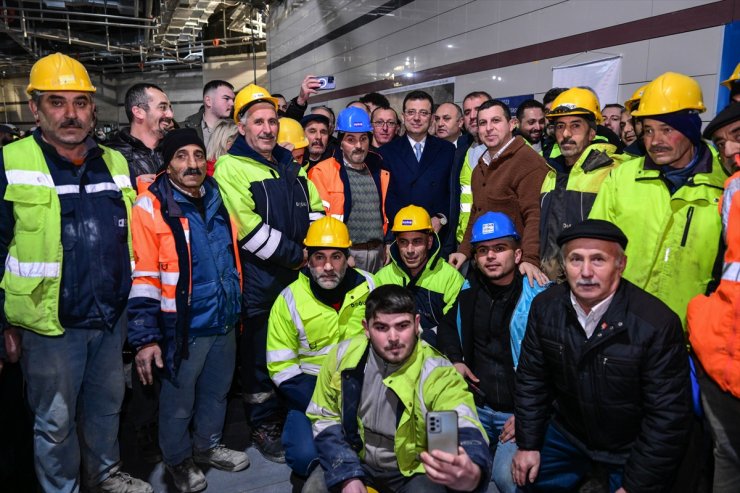 İBB Başkanı İmamoğlu metro hattındaki test sürüşüne katıldı