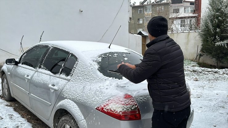 Tokat'ta kar yağışı etkili oldu