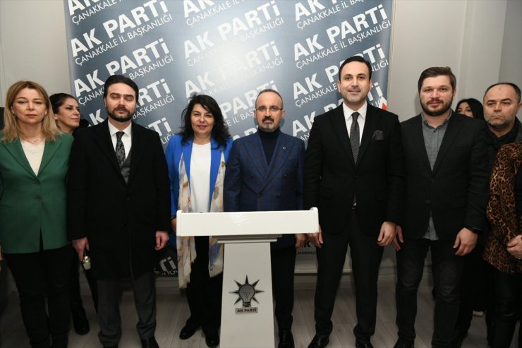 İçişleri Bakan Yardımcısı Turan, AK Parti Çanakkale İl Başkanlığında konuştu: