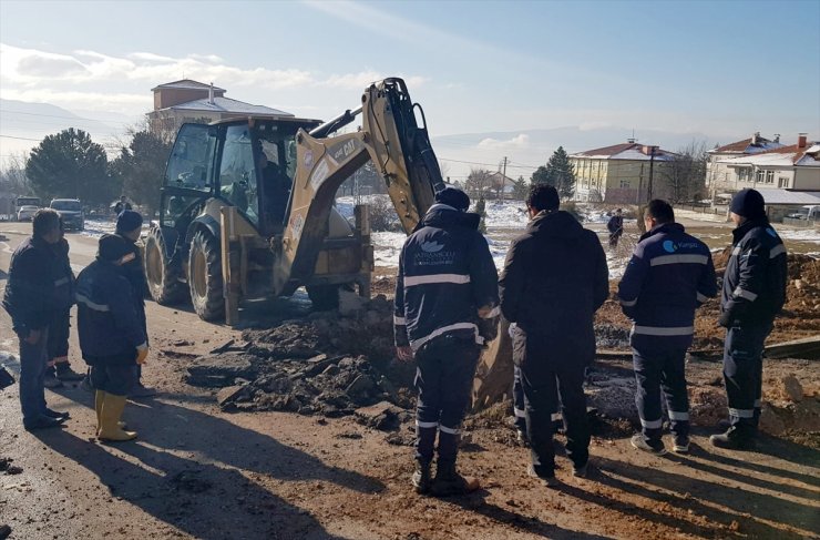 Karabük'te doğal gaz borusu patladı