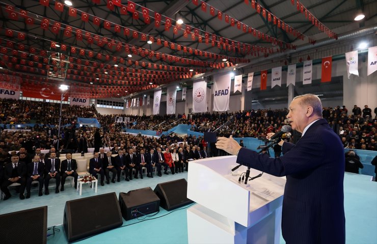 Cumhurbaşkanı Erdoğan, Hatay'da Deprem Konutları Kura ve Anahtar Teslim Töreni'nde konuştu: (2)