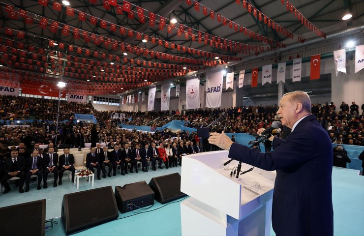Cumhurbaşkanı Erdoğan, Hatay'da Deprem Konutları Kura ve Anahtar Teslim Töreni'nde konuştu: (1)