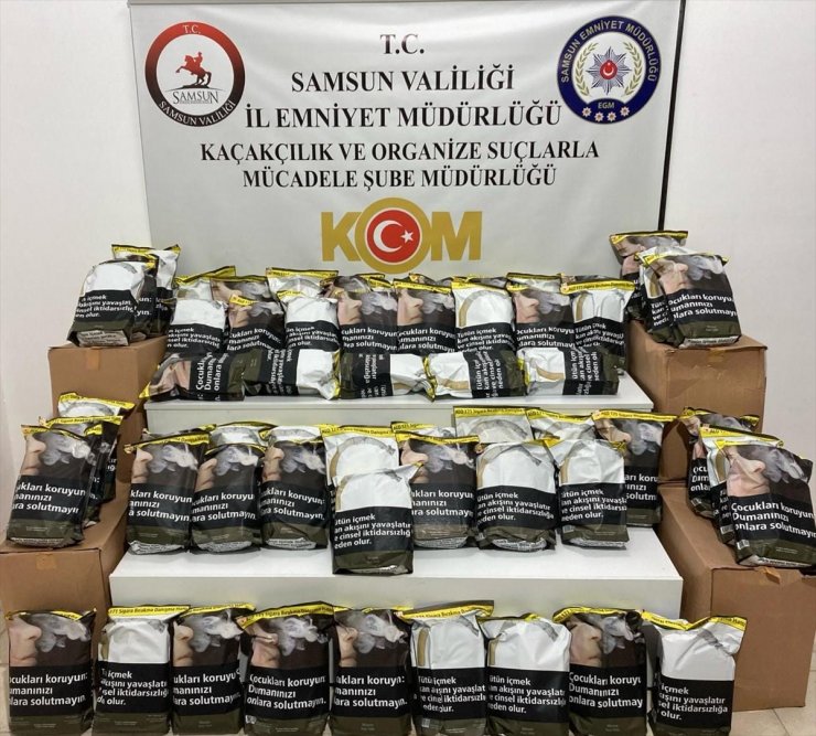 Samsun'da tütün ve sigara kaçakçılığı operasyonunda 2 şüpheli yakalandı