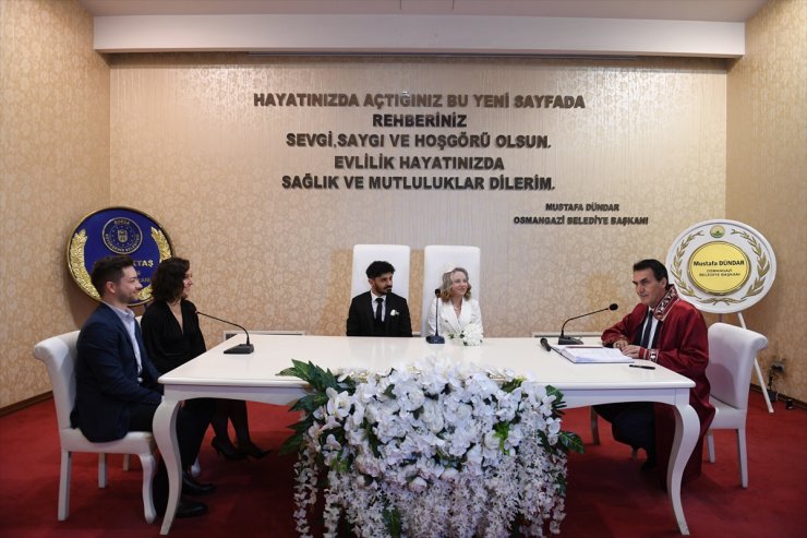 Bursa'da nikah tarihinin özel olmasını isteyen çiftler Sevgililer Günü'nü tercih etti