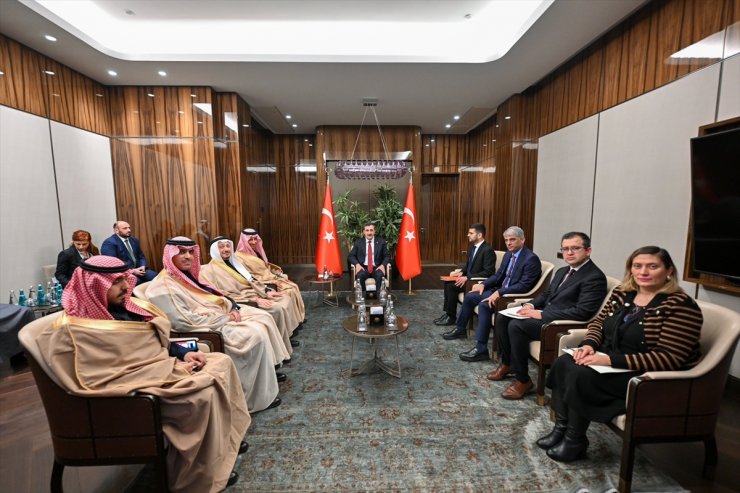 Cumhurbaşkanı Yardımcısı Yılmaz, Suudi Arabistanlı bakanlarla görüştü: