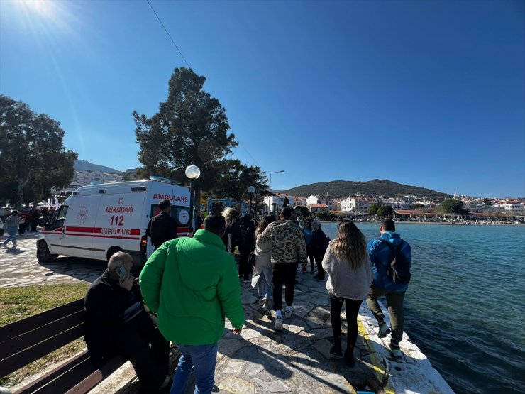 Datça'da fotoğraf çektirmek isterken denize düşen 2 kadın yaralandı