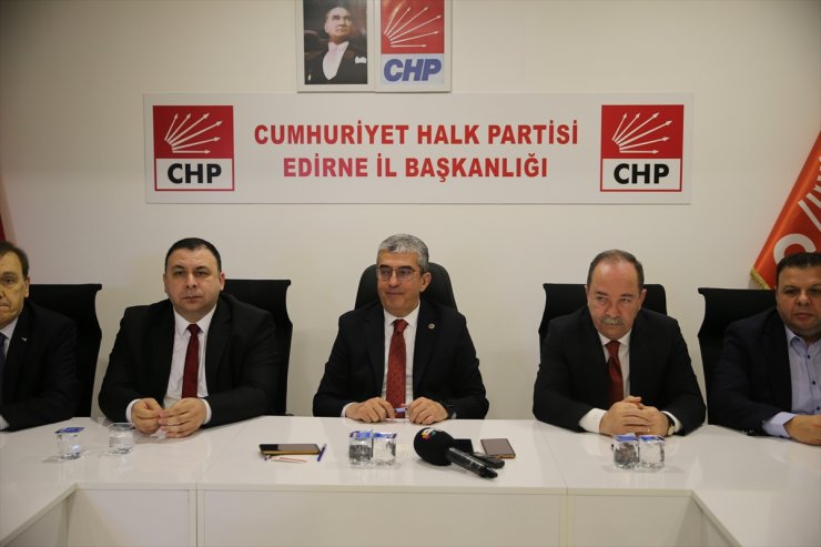 CHP Grup Başkanvekili Günaydın, partisinin Edirne İl Başkanlığını ziyaret etti