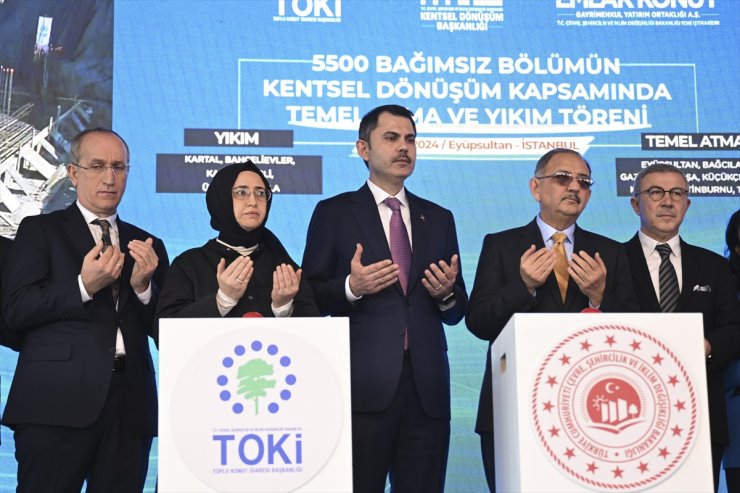 İstanbul'da 5 bin 500 yapının kentsel dönüşümü için tören düzenlendi