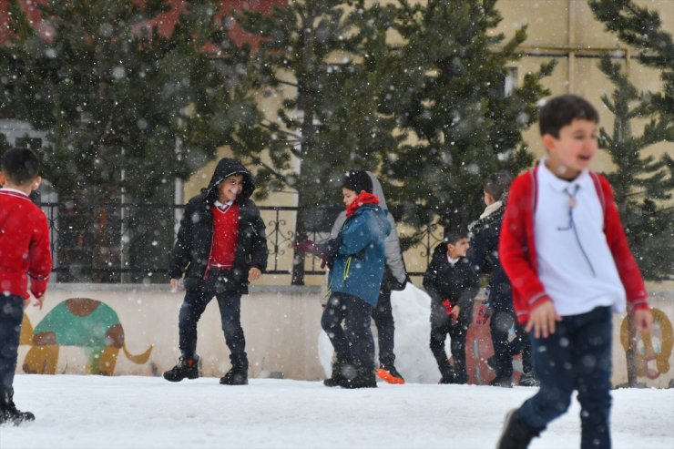 Kars'ta kar etkili oldu