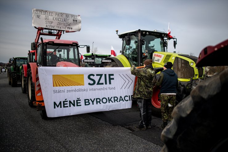 Çekya'da çiftçiler AB'nin tarım politikalarını protesto etti