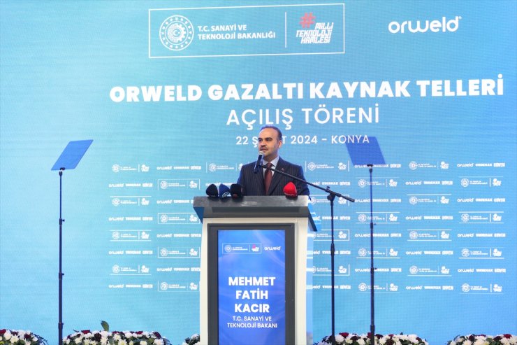 Sanayi ve Teknoloji Bakanı Kacır, Konya'da fabrika açılışında konuştu: