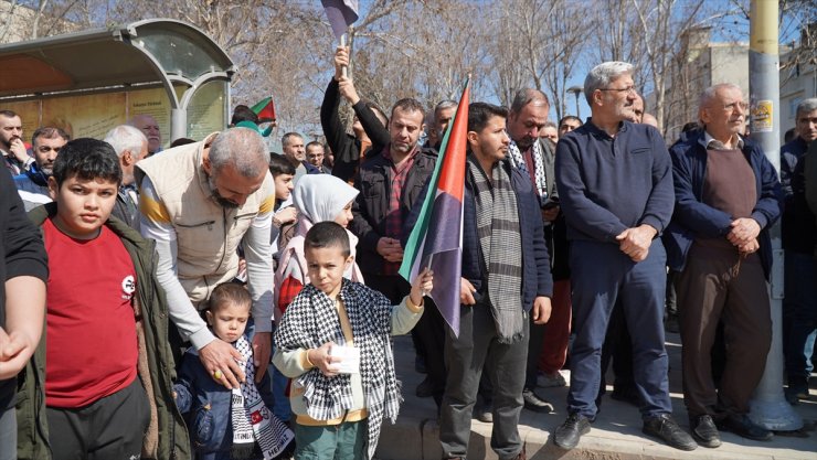 İsrail'in Gazze'ye yönelik saldırıları Adıyaman'da protesto edildi