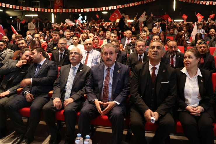 BBP Genel Başkanı Destici, Kayseri'de aday tanıtım toplantısında konuştu:
