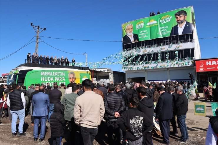 HÜDA PAR Genel Başkanı Yapıcıoğlu, Diyarbakır'da seçim bürosu açılışında konuştu: