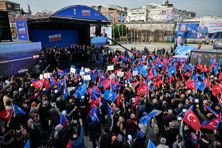 İBB Başkan adayı Kurum, Küçükçekmece Mitingi'nde konuştu: