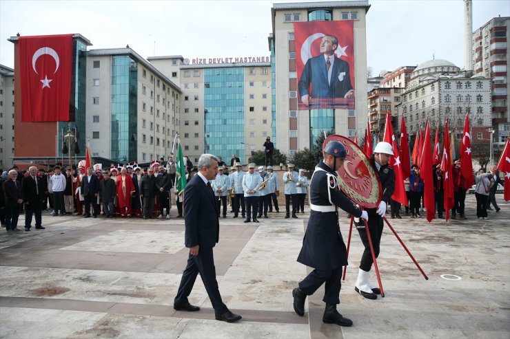 Rize'nin düşman işgalinden kurtuluşunun 106'ncı yıl dönümü kutlandı