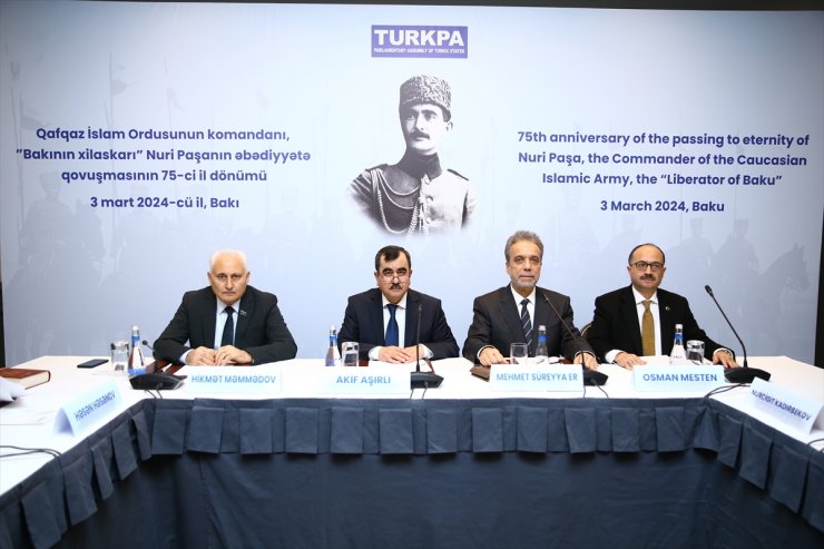 Bakü'de, Nuri Killigil'in vefatının 75. yılı dolayısıyla anma programı düzenlendi