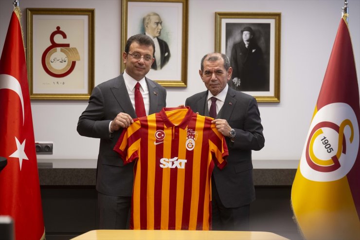 İBB Başkanı İmamoğlu, Galatasaray Spor Kulübü'nü ziyaret etti