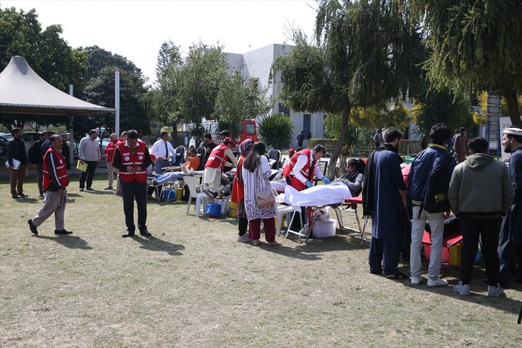 İslamabad'da, Türk Kızılay ve Pakistan Kızılayı işbirliğinde kan bağışı kampanyası düzenlendi