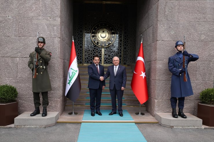 Milli Savunma Bakanı Güler, Irak Ulusal Güvenlik Müsteşarı Araci'yi kabul etti