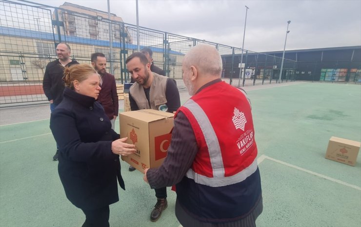 Vakıflar Genel Müdürlüğünün ramazan için yurt dışına gönderdiği yardımların dağıtımı başladı