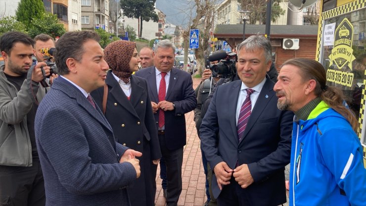 DEVA Partisi Genel Başkanı Babacan, Amasra'da ziyaretlerde bulundu