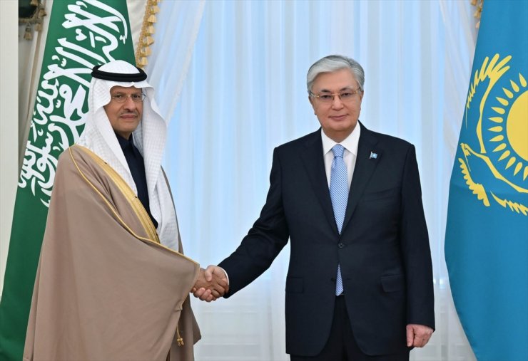 Kazakistan Cumhurbaşkanı Tokayev, Suudi Arabistan Enerji Bakanı'nı kabul etti