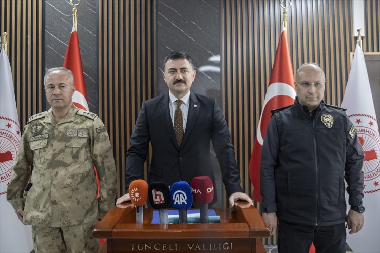 Tunceli Valisi Tekbıyıkoğlu, istihbarat kayıtlarına göre kent sınırlarında teröristin kalmadığını açıkladı: