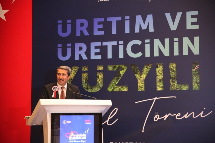 Üretim ve Üreticinin Yüzyılı Ödül Töreni, Ankara'da yapıldı