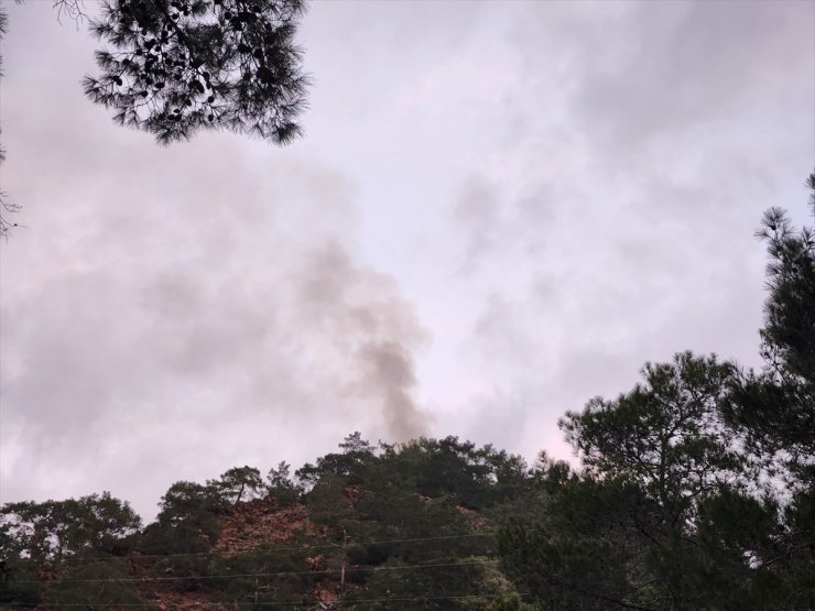 Antalya'da ormanlık alanda çıkan yangına müdahale ediliyor