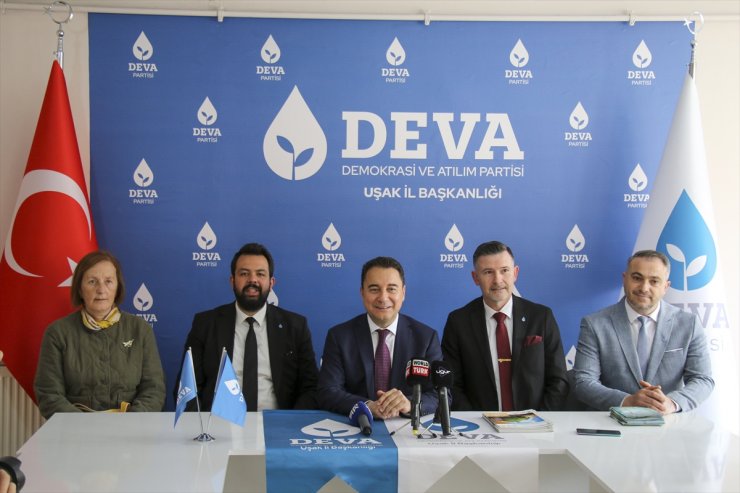 DEVA Partisi Genel Başkanı Babacan, Uşak'ta konuştu: