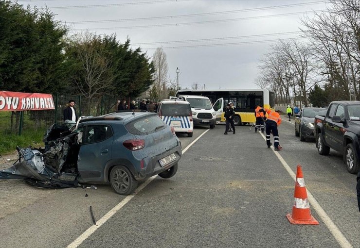 İstanbul’da zincirleme trafik kazasında 1 kişi yaralandı