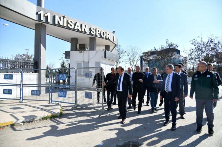 Şanlıurfa Valisi Hasan Şıldak, Süper Kupa maçının oynanacağı stadyumda inceleme yaptı