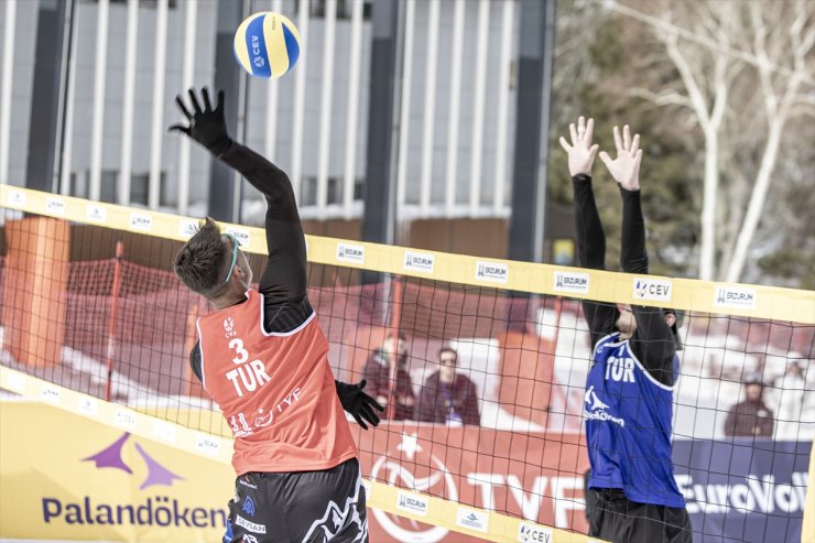 CEV Kar Voleybolu Avrupa Turu'nun 2. etabı Erzurum'da başladı