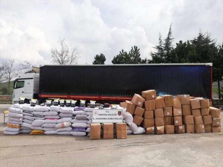 Ankara'da 10,5 ton kaçak tütün ele geçirildi