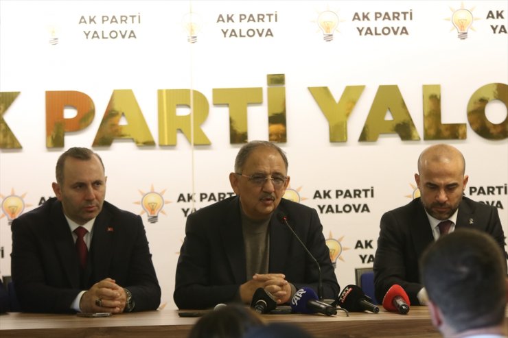 Bakan Özhaseki, AK Parti Yalova İl Başkanlığında konuştu: