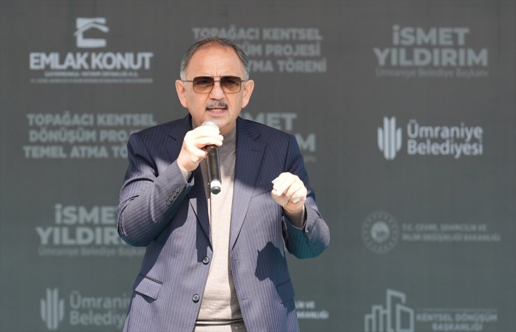 İBB Başkan adayı Kurum, Ümraniye'de kentsel dönüşüm temel atma töreninde konuştu: