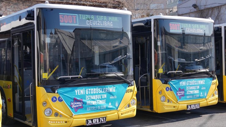 İstanbul'da 500T hattına 5 yeni otobüs alındı